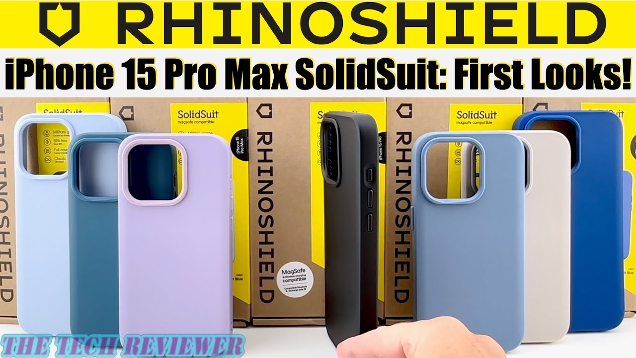 RHINOSHIELD SOLIDSUIT for iPhone 15 Pro Max: 👍11ft Drop Protection * Slim & Lightweight  👎 Slippery!