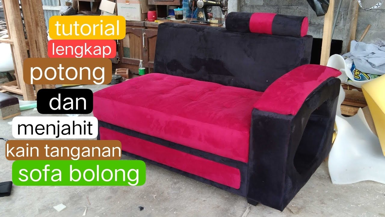 tutorial memotong dan menjahit kain tanganan sofa bolong,@BambangWarnoto
