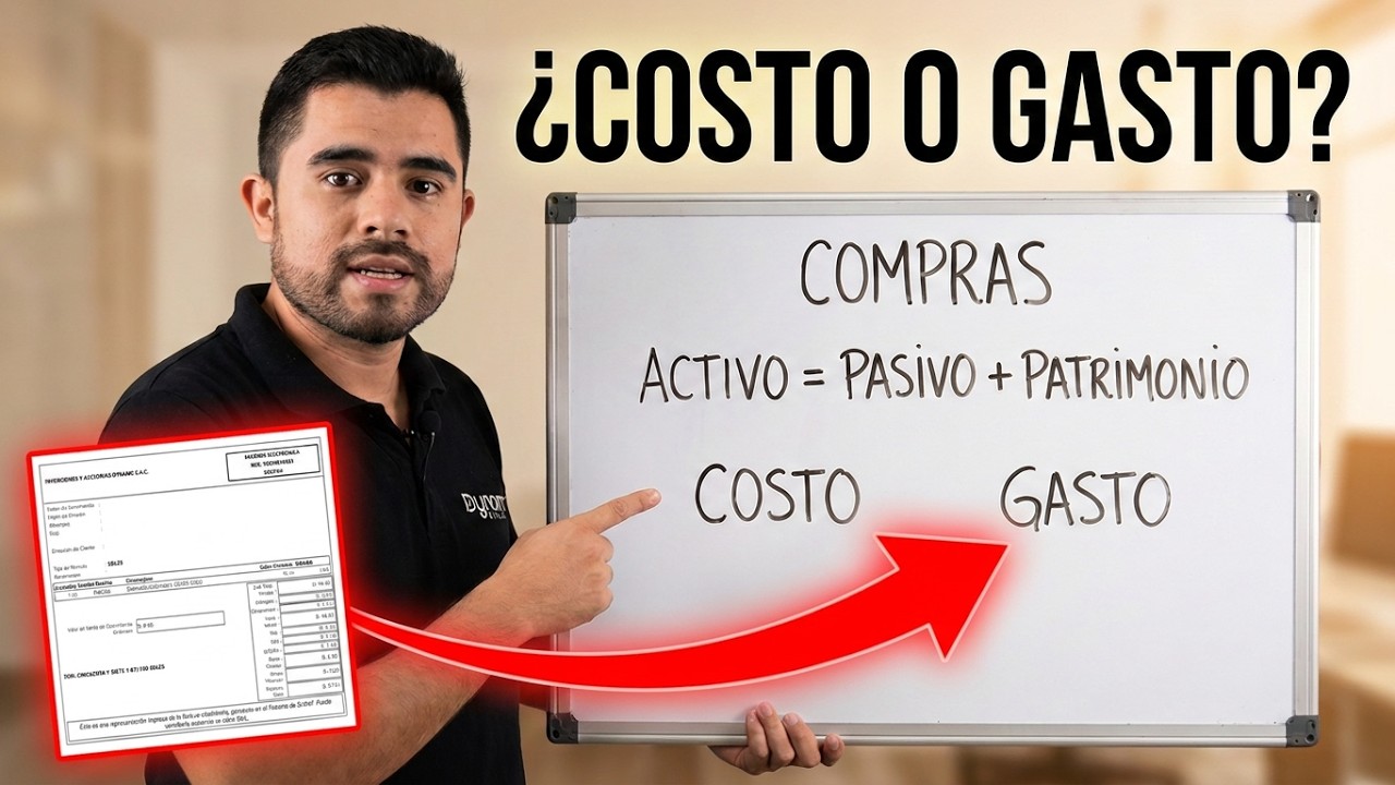 Cómo Entender el Asiento de Compras | Diferenciando los Costos y los Gastos