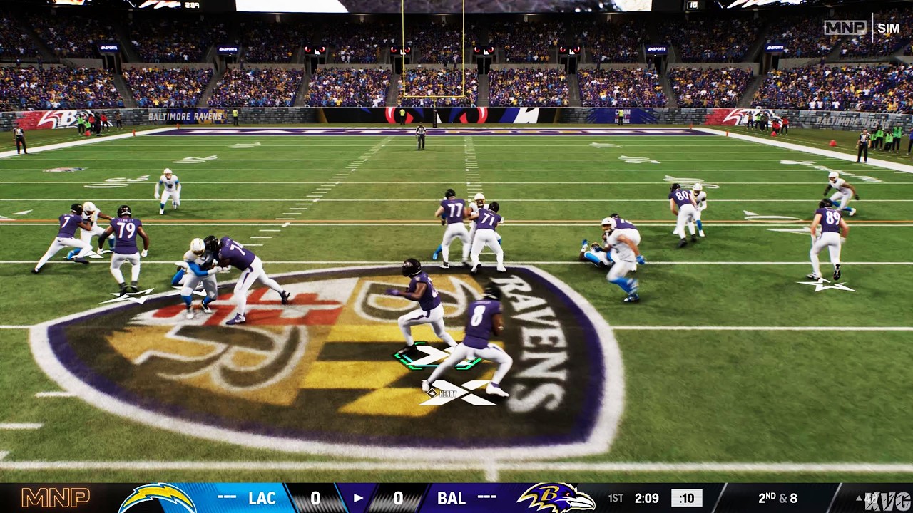 Madden NFL 27 &mdash; Лос-Анджелес Чарджерс против Балтимор Рэйвенс &mdash; Геймплей (PS5 UHD) [4K60FPS]