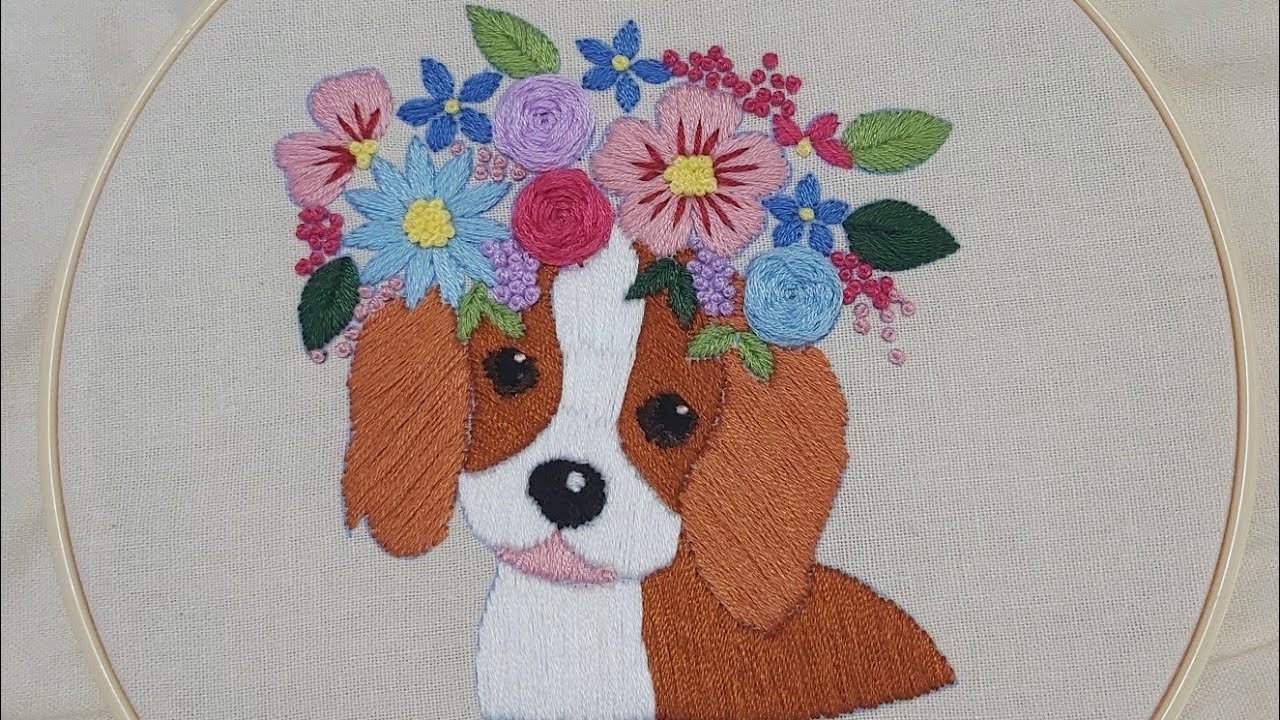 Dog hand embroidery kit review