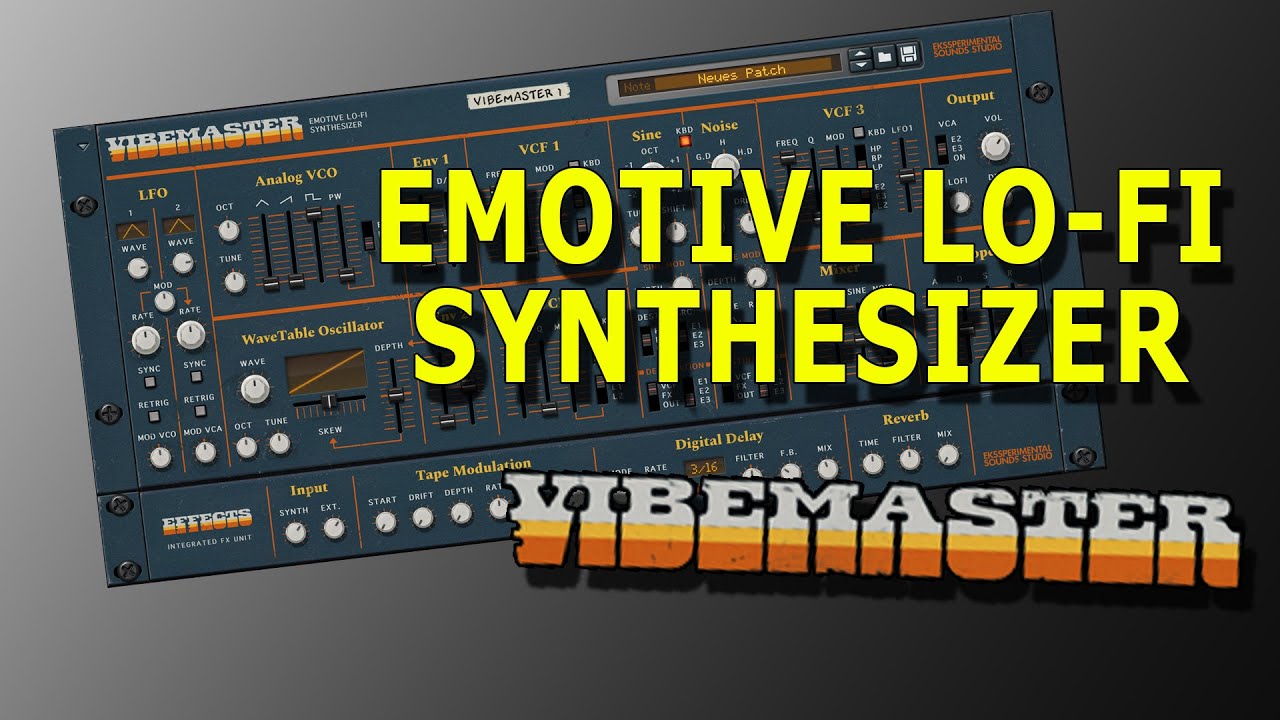 Vibemaster Emotive Lo-Fi Synth | Reason Rack extension