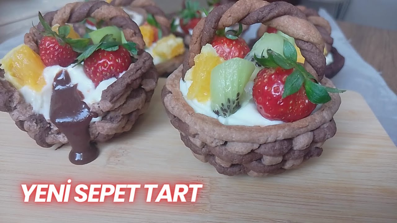 HERKESİN YAPABİLECEĞİ KOLAY YENİ SEPET TART 🍓 BASKET TART