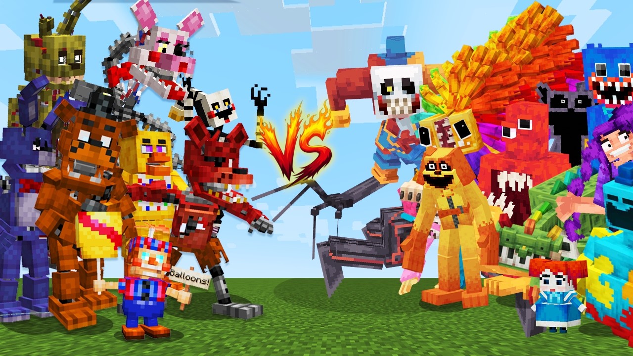POPPY PLAYTIME 5 vs FIVE NIGHTS AT FREDDY’S en Minecraft