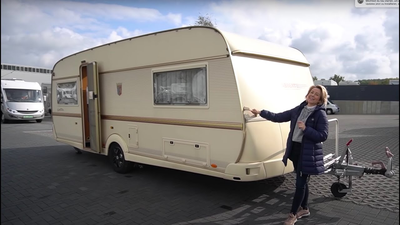 Derrick Style: TABBERT Comtesse Wohnwagen nach einigen Dekaden. Einfach nur schön.