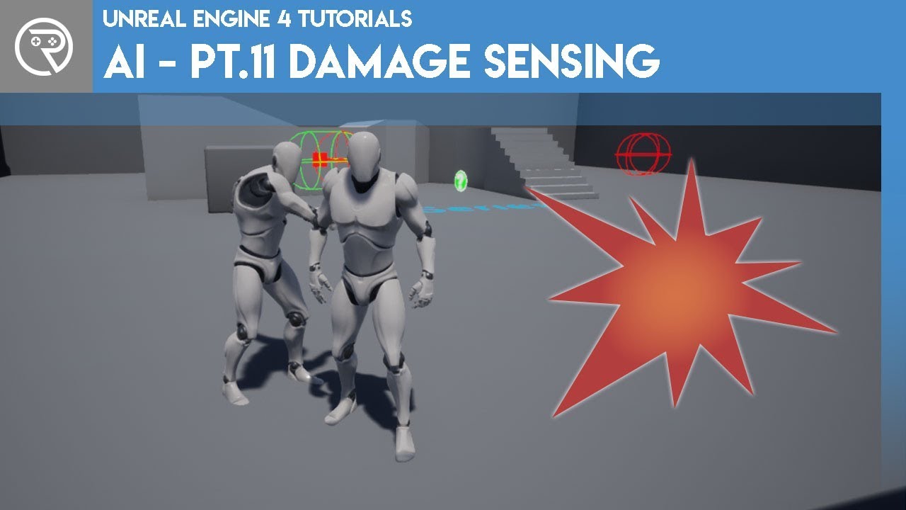 Учебное пособие по Unreal Engine 4 — ИИ — Часть 11. Обнаружение повреждений