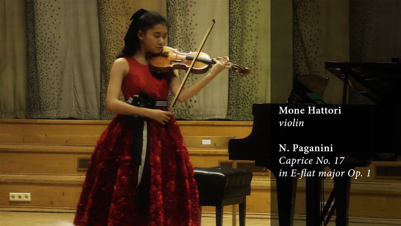 Mone Hattori plays N. Paganini's Caprice No. 17 in E flat major Op. 1