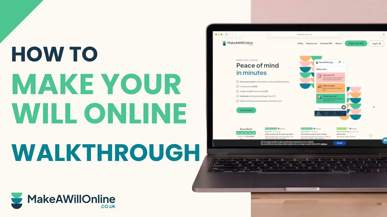 How to make a will online with Makeawillonline.co.uk | Complete Walkthrough.