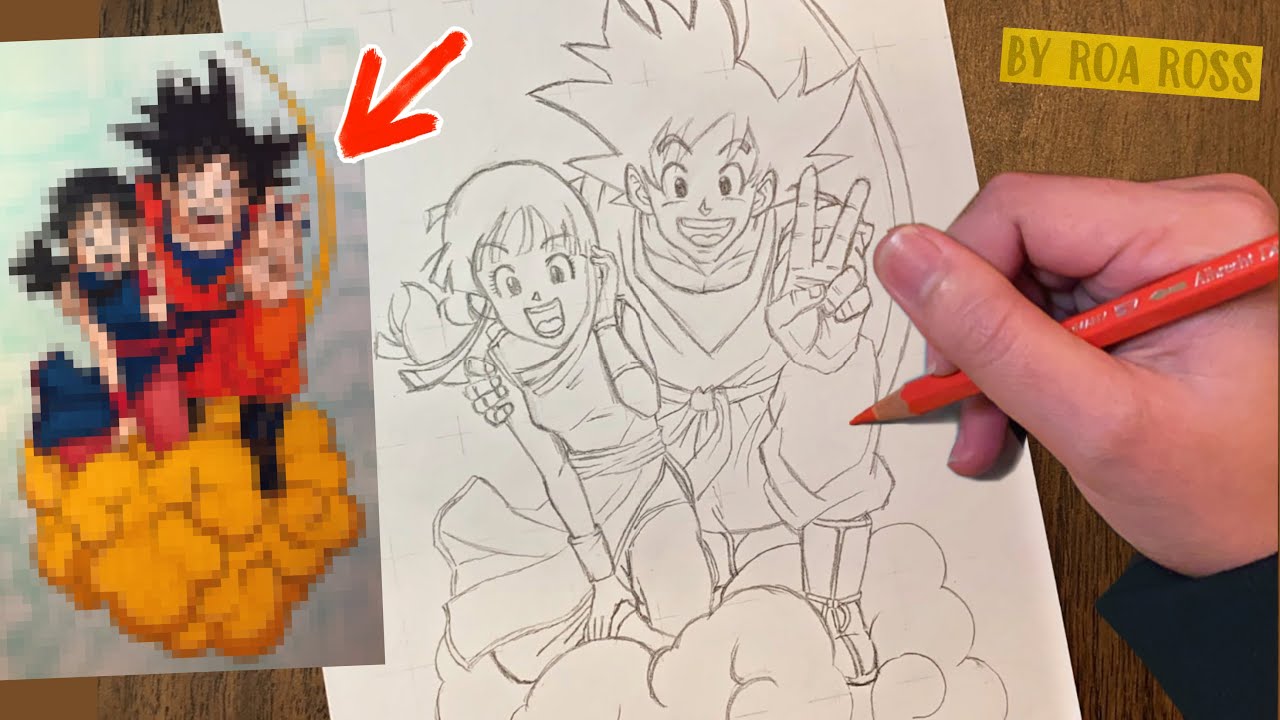CHI~CHI ♥ SON GOKU | Dragon Ball Z | Couple Drawing — Anime Fan Art by Roa Ross
