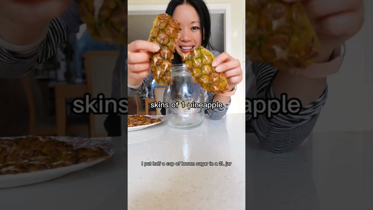 don't throw away your pineapple skins #shorts #pineapple #tepache