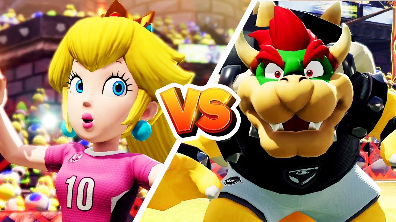 Mario Strikers Battle League - Peach Vs Bowser