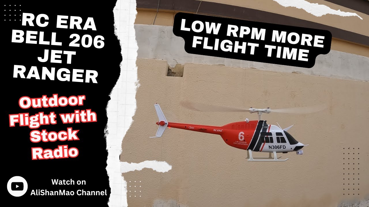Обзор полётов на открытом воздухе: RC Era C138 - Bell 206 Jet Ranger со штатным радио