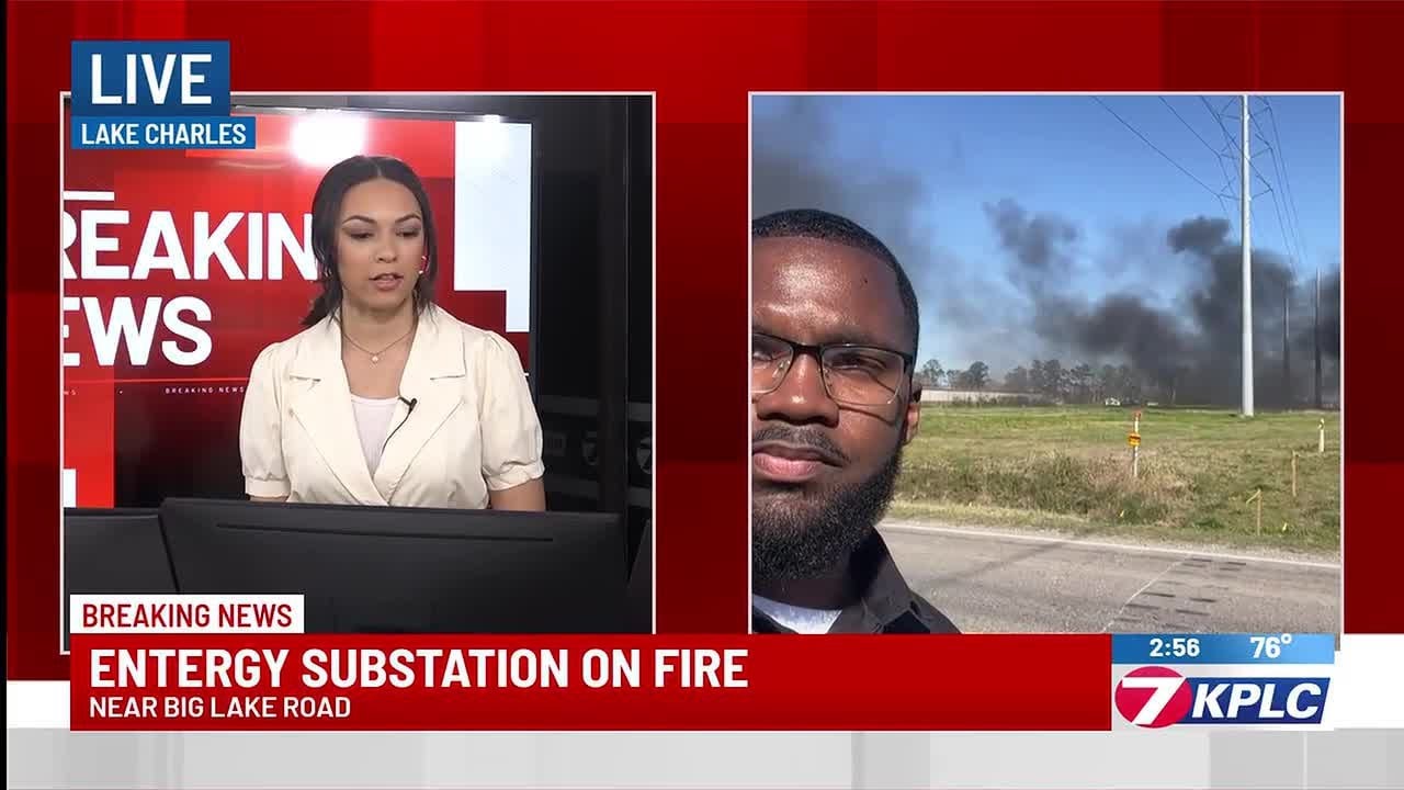 BREAKING NEWS: Entergy substation on fire