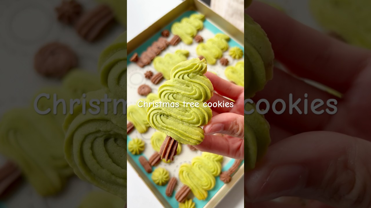 Christmas tree cookies #shorts