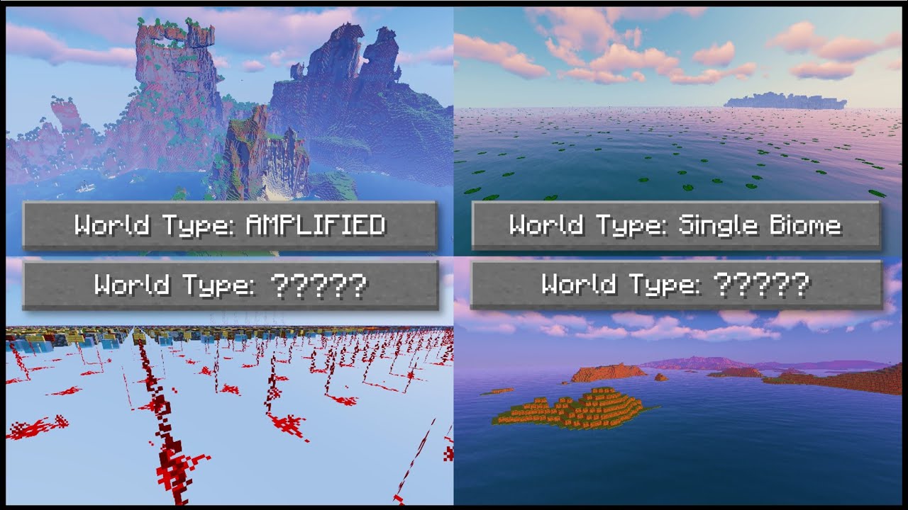 Minecraft &mdash; все типы миров