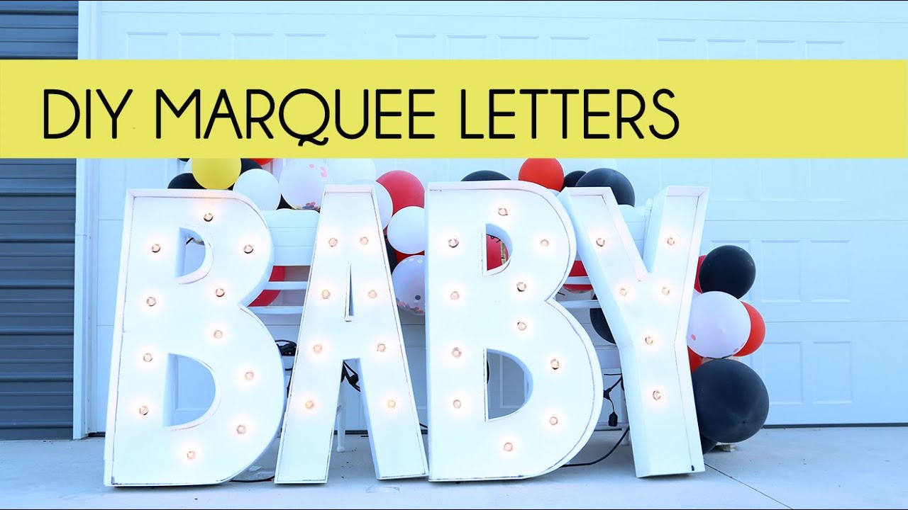 DIY Marquee Letters