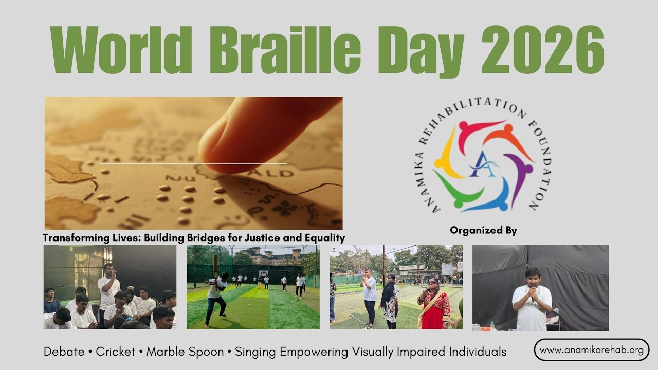 World Braille Day 2026 | Empowering Visually Impaired Students  | Anamika Rehabilitation Foundation
