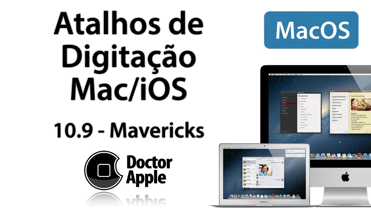 Aula Apple Mac - Atalhos de Digita&ccedil;&atilde;o iOS e MacOS