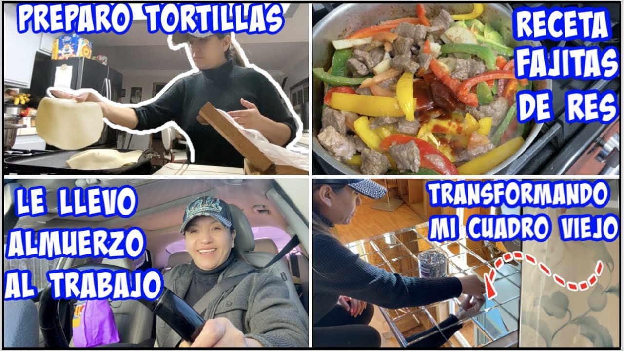 PREPARANDO TORTILLAS + RECETA, FAJITAS DE RES/HACE MUCHOO FRIO