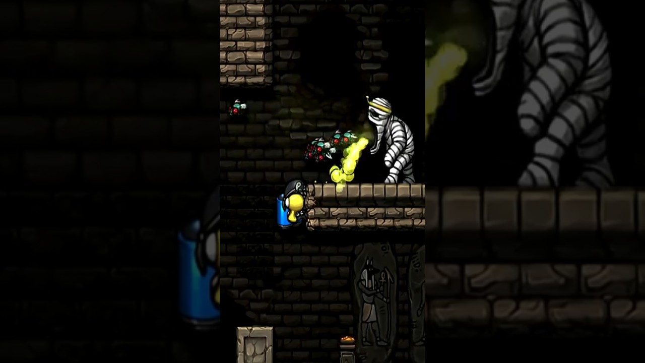 A MELHOR FORMA DE TODAS PARA CONSEGUIR HP NO SPELUNKY                           #spelunky #jogos