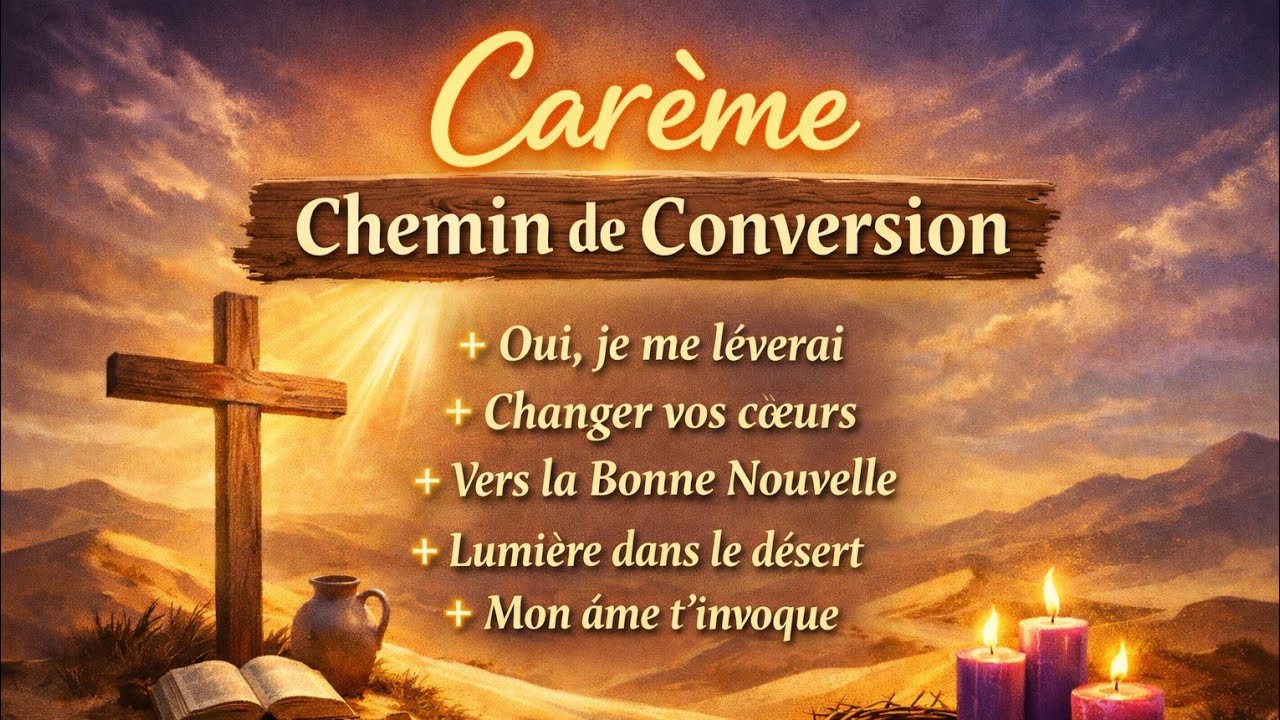 Carême – Chemin de Conversion | Chants Chrétiens de Prière et d’Espérance ✝️