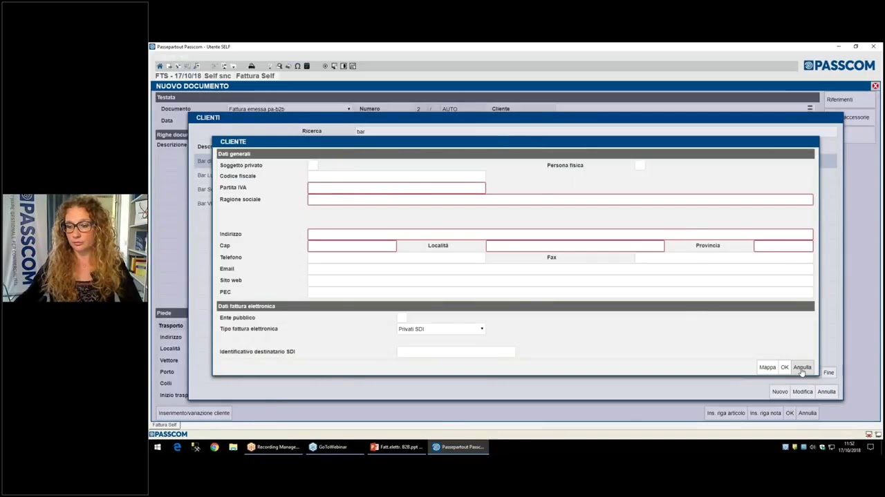 Fattura Elettronica Passcom Start and Go fattura Self mp4