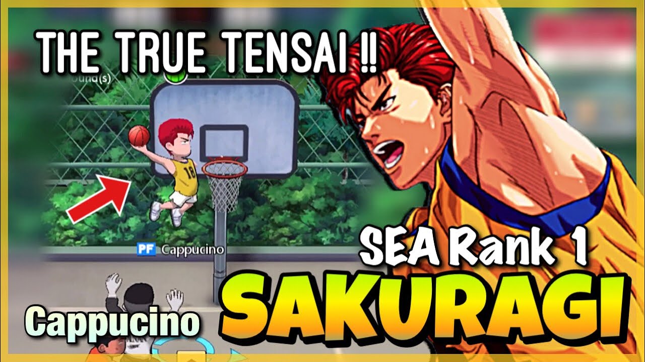 Slam Dunk Mobile SEA Rank 1 Sakuragi Hanamichi Gameplay by Cappucino | I am best rookie!!