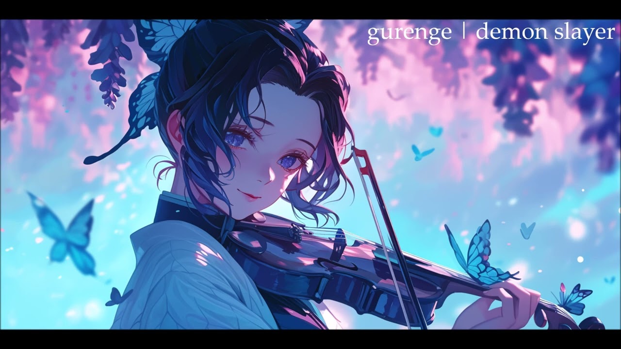 gurenge🦋| demon slayer OP 1 | 鬼滅の刃 | shinobu kocho | LiSA | red lotus | kimetsu no yaiba | violin