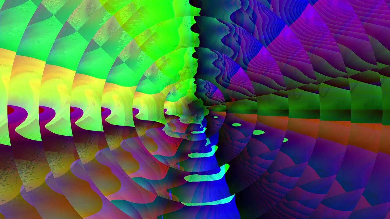 Abstract video synthesis loop 4K 60fps 180secs NJuL 013