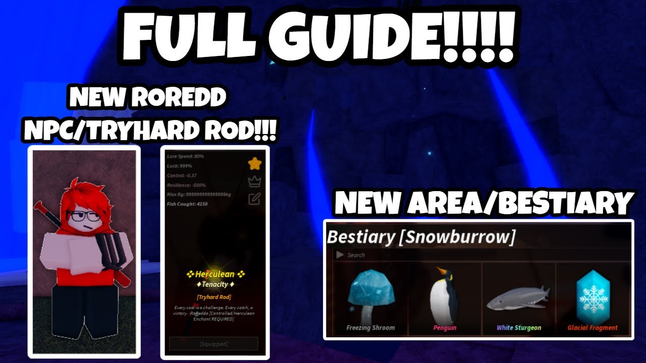 FULL GUIDE On The NEW TRYHARD ROD QUEST NPC UPDATE In FISCH...