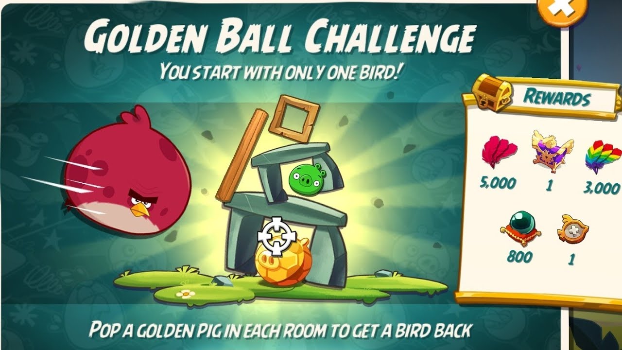 Angry birds 2 Terence Golden Ball Challenge today (16 june 2026)