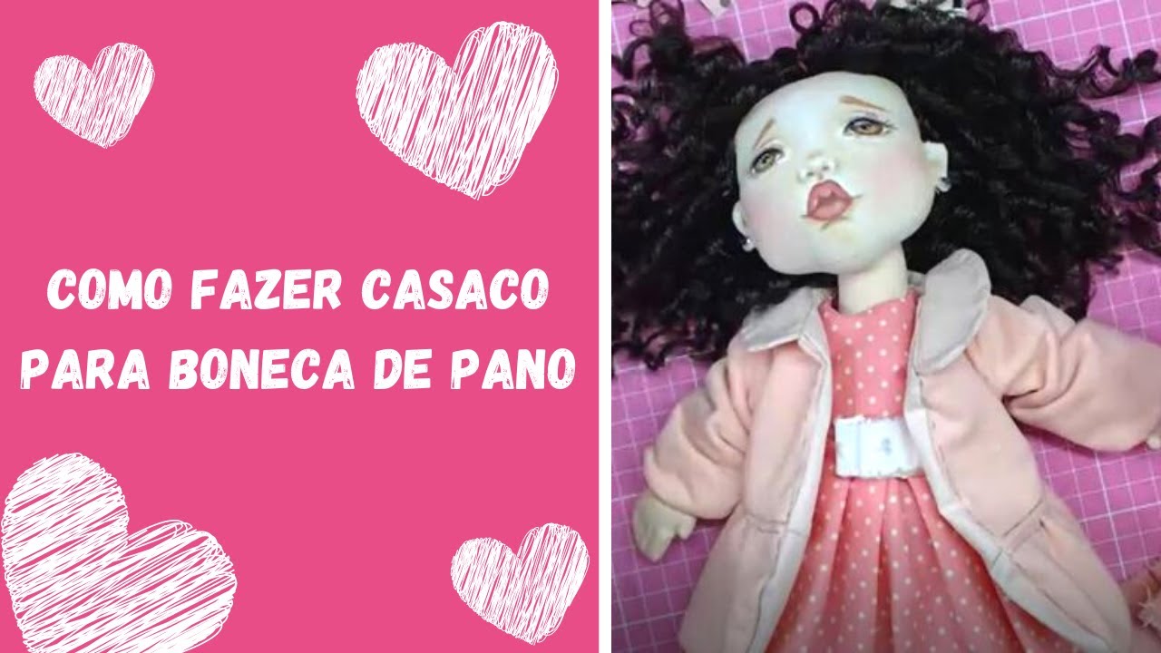 Como fazer Casaco para Boneca de Pano