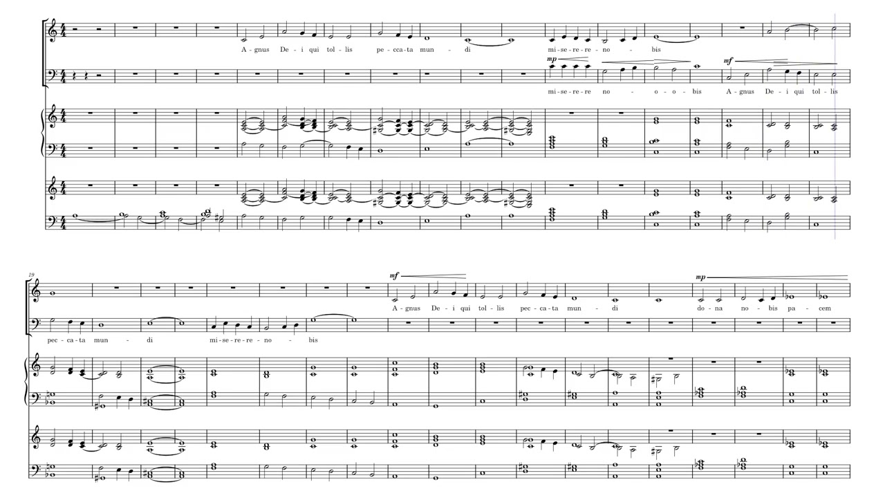 Agnus Dei by compositore;  R.Galli