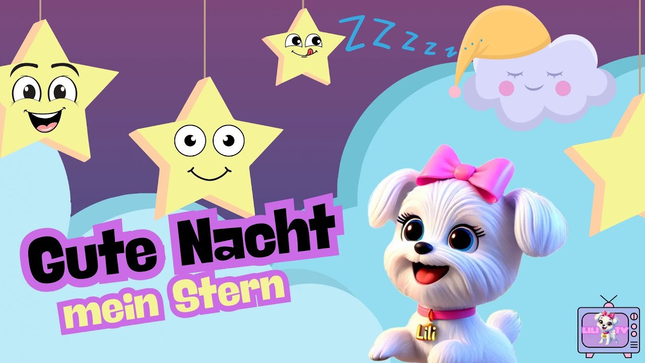 Schlaflied für Kinder 😴💤 | Einschlaflied mit Lili 🐶🌙 | Gute Nacht Musik