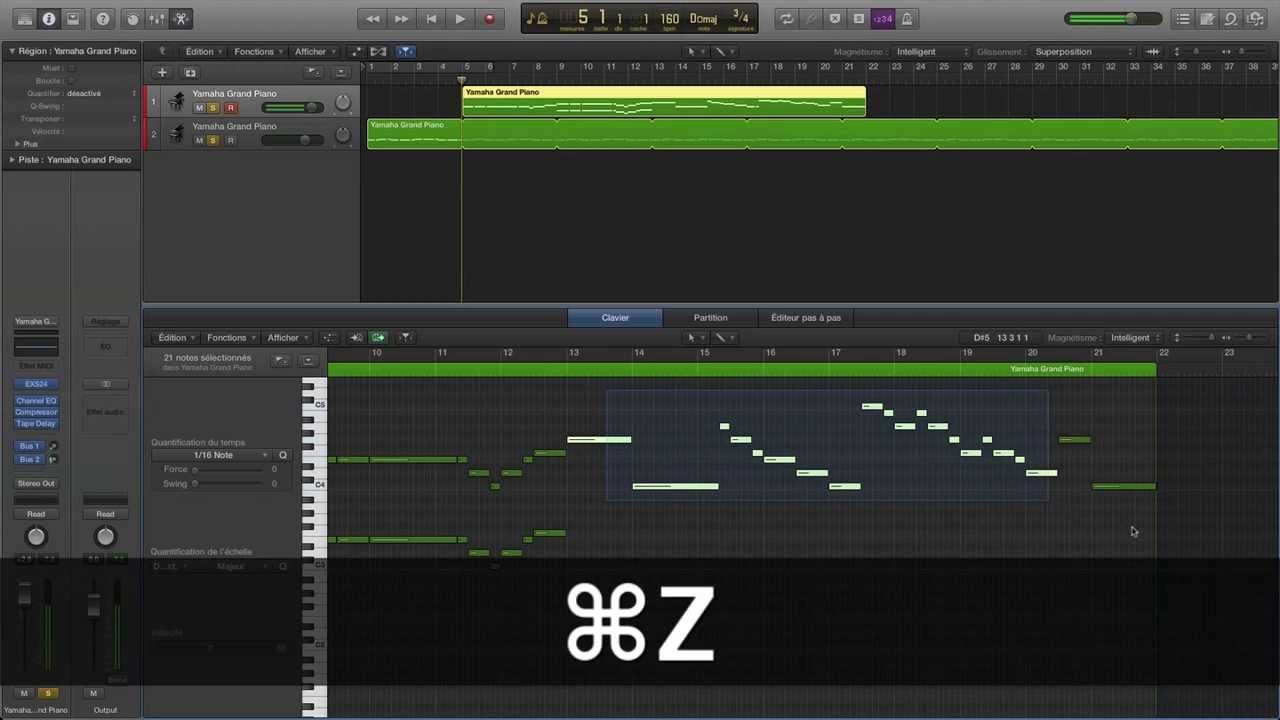 [Logic Pro X] Créer un morceau en midi sans clavier midi