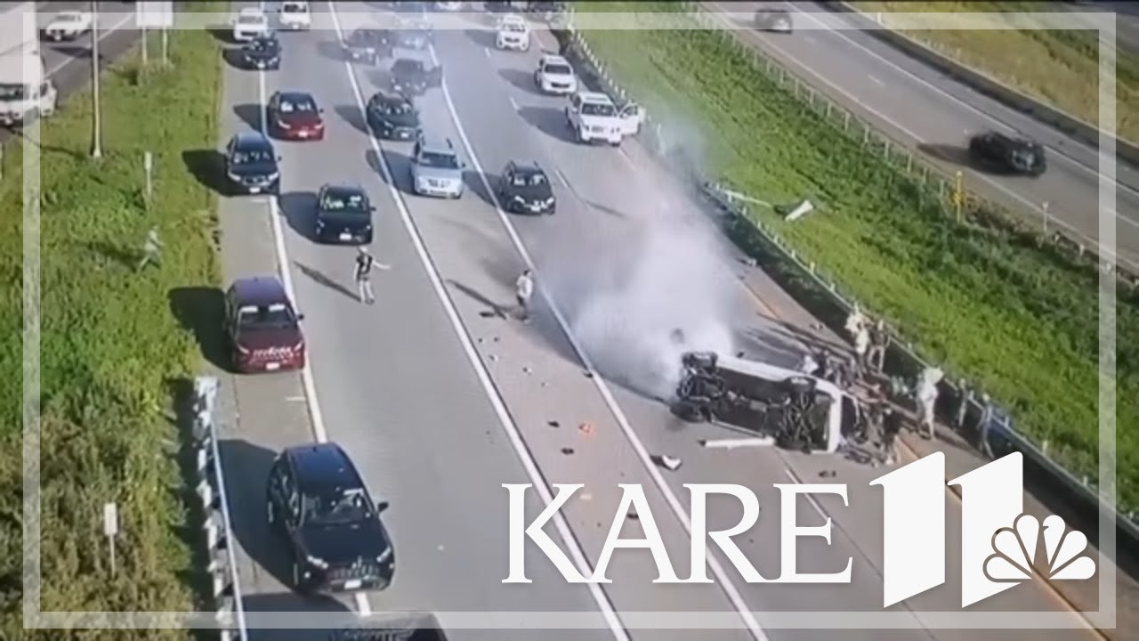 Caught on camera: Twin Cities Good Samaritan car rescue