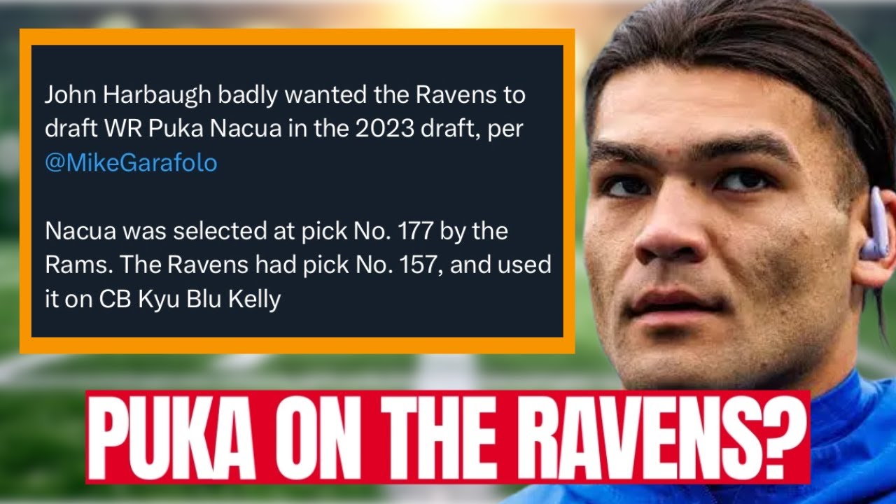 🔥 If the Ravens Had Listened to John Harbaugh, Puka Nacua Might Be Wearing Purple! 🏈💜