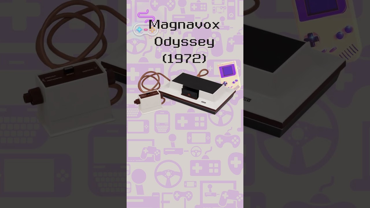 Magnavox Odyssey (1972) La premi&egrave;re console de jeu, elle a r&eacute;volutionn&eacute; le monde du jeu vid&eacute;o.
