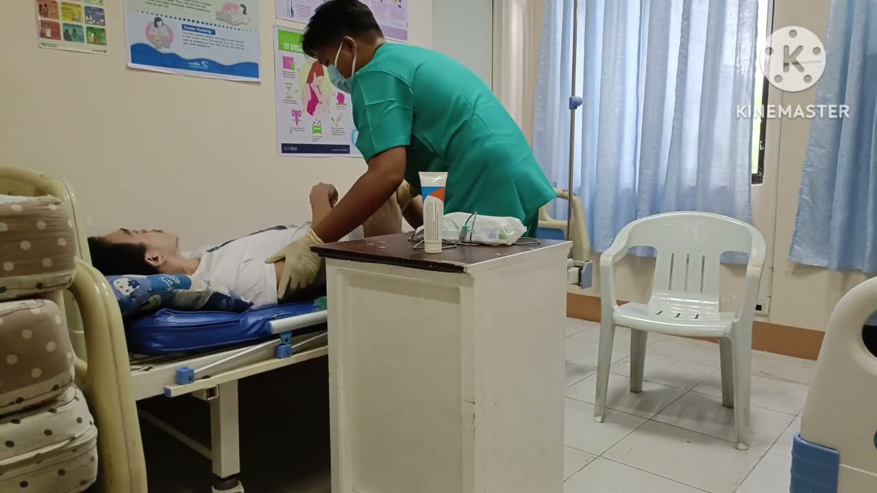 Administering enema 