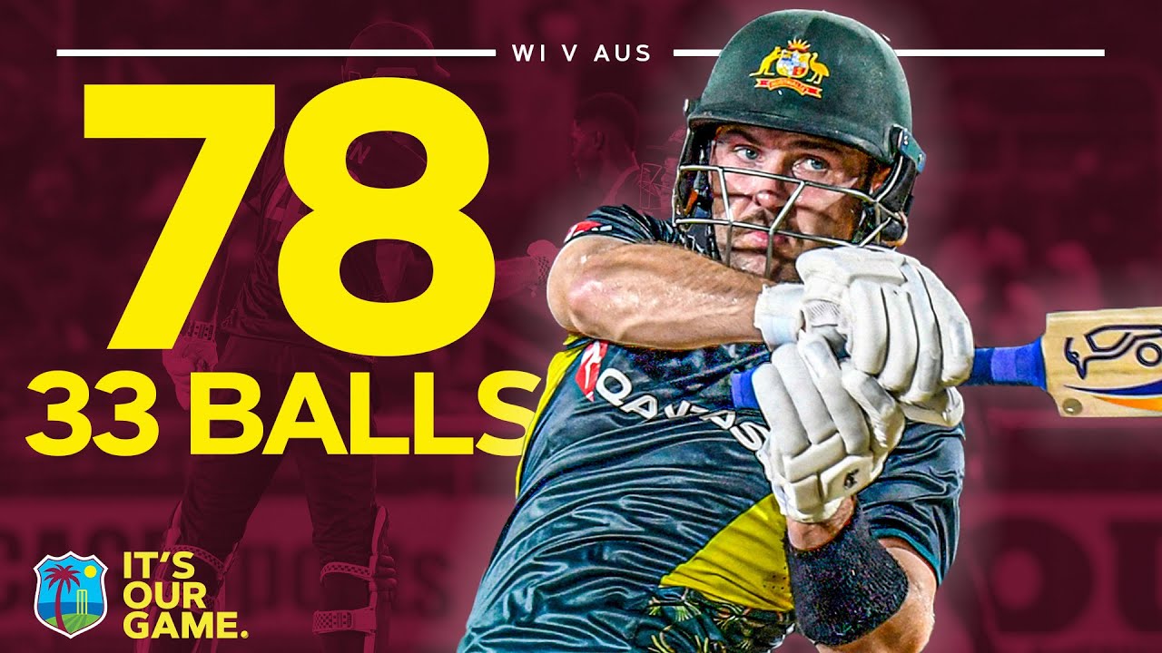 Match-Winning Innings | Josh Inglis Smashes Half-Century | West Indies v Australia T20I