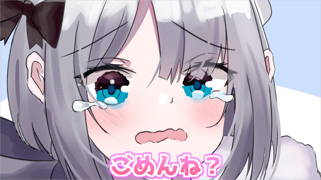 【手描き】どうてしも花芽すみれのせいにしたいだるまと何度怒っても許してしまうきなこぽっぷ【花芽すみれ/kinako/だるまいずごっど/切り抜き】