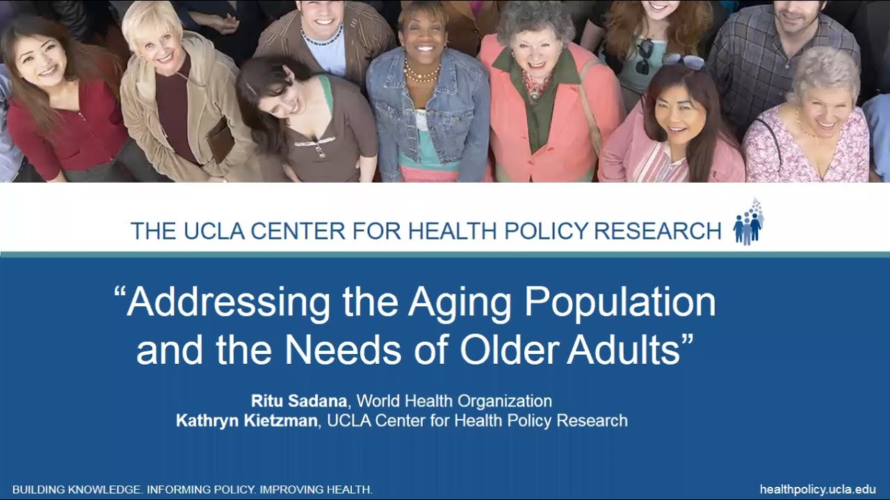 Addressing Aging Population and Needs of Older Adults/Mapping CHIS Data to CA's Master Plan of Aging
