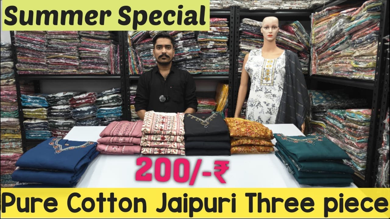 JAIPURI COTTON KURTI 3 PCS #kurtifactory #kurtimarket #jaipurikurti #wholesale #kurtimanufacturer