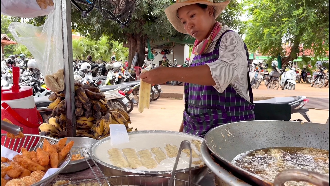 NON-STOP Eating POPULAR and DELICIOUS Street Food Collection In Siem Reap