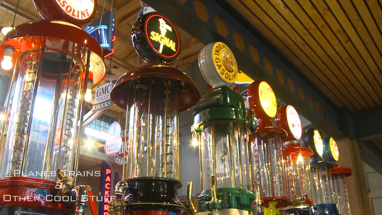 Antique Glass Gas pumps, some rare, Heritage Park. Calgary, Ab