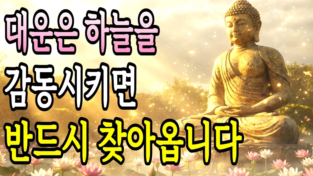 대운은 하늘을 감동시키면 반드시 찾아옵니다 | 부처님 말씀 | 오디오 명상