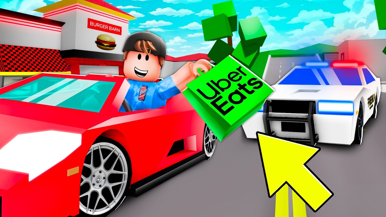 I Became The Fastest UBER EATS DRIVER!! (Brookhaven)