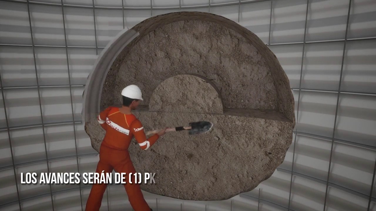 Tunel Liner Animacion 3D ingenieria