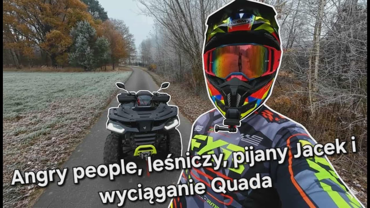 Angry people, leśniczy, budka myśliwych pijany Jacek i wyciąganie Quada QuadoVlog#2