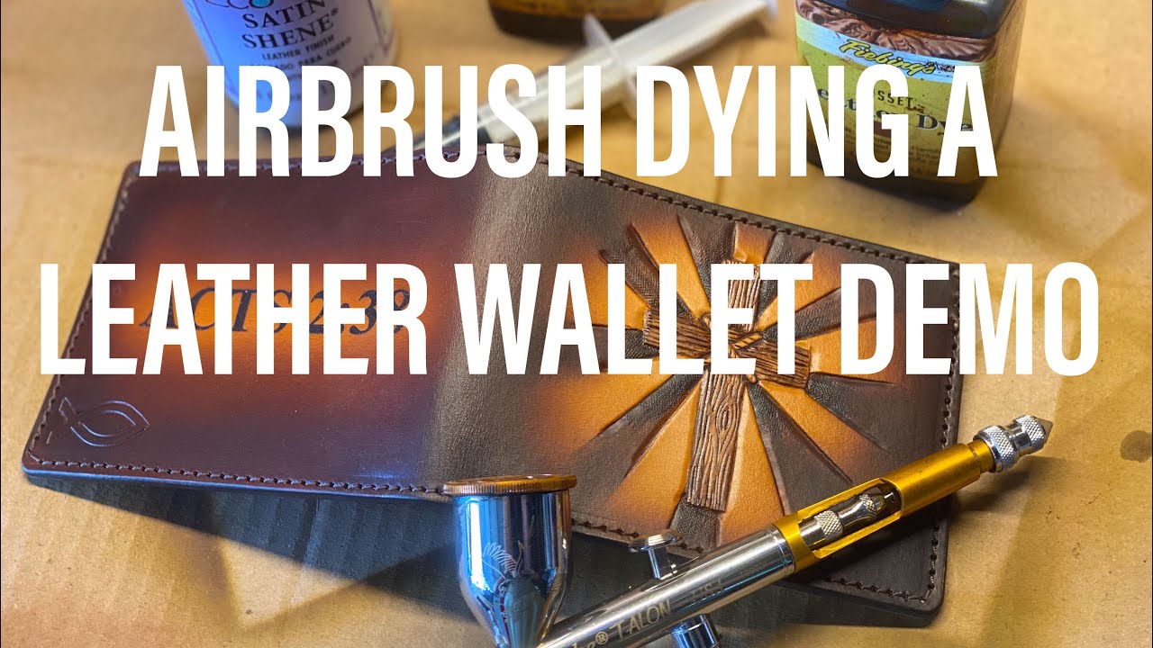 Airbrushing Leather Dye Demo
